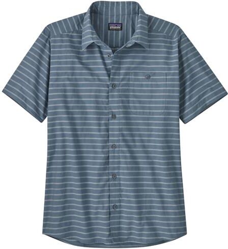 Patagonia Mens Go To Shirt, Boardwalk Stripe / Utility Blue