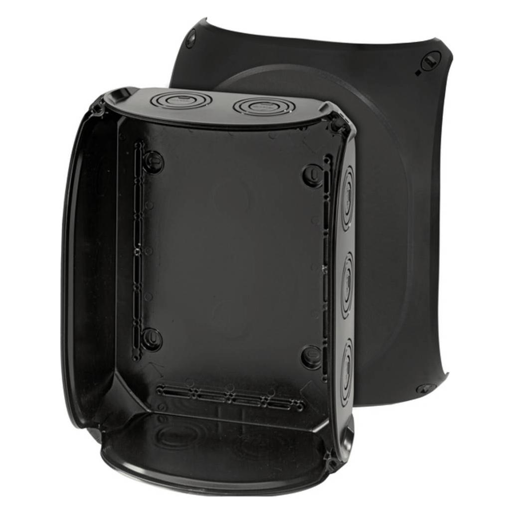 Hensel Black Junction Box, 295x225x122mm (KF3500B)
