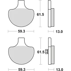 TRW Bremsbelag MCB 548
