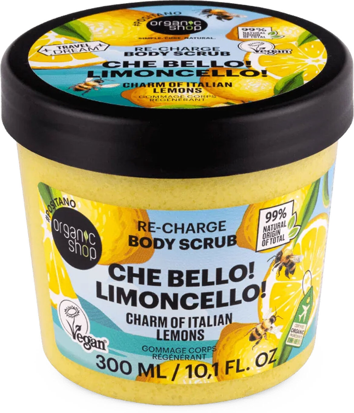 ORGANIC SHOP Che Bello! Limoncello Re-Charge Body Scrub 300ml
