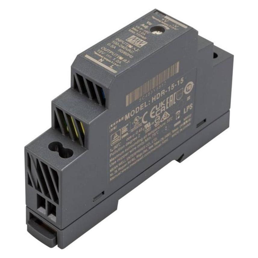 MeanWell Synergy 21 Netzteil - 15V 15W Mean Well Hutschiene (HDR-15-15)