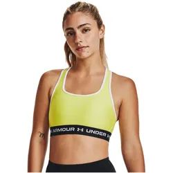 UNDER ARMOUR Armour Mid Crossback Sport-BH Damen 743 - lime yellow/white S