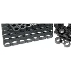 Miltex Verbindungselement für Gummiwabenmatte schwarz verbinden Sie mehrere Ringgummimatten