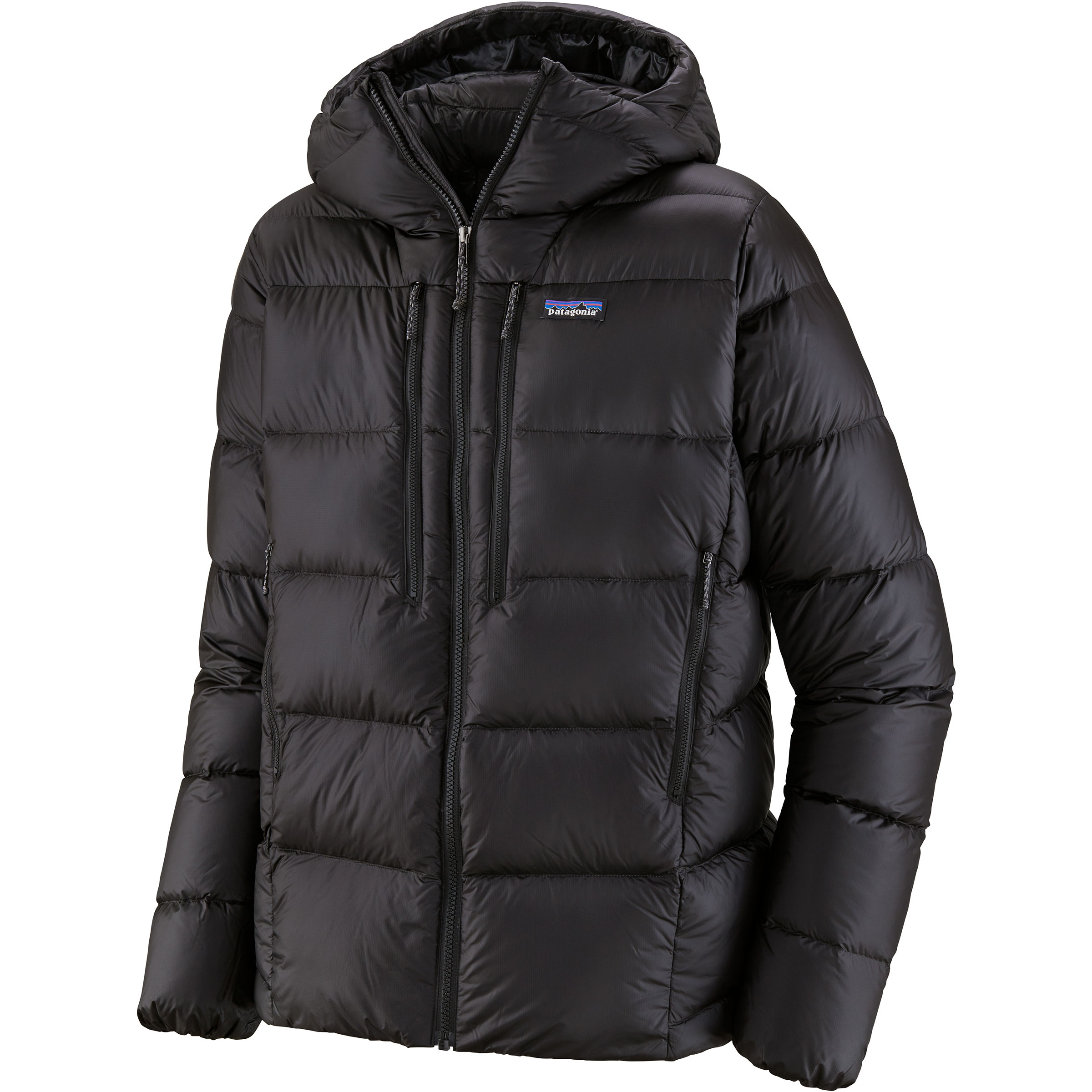 Patagonia Fitz Roy Down Herren Isolationsjacke schwarz Größe XL Trekking Widerstandsfähig Wasserabweisend