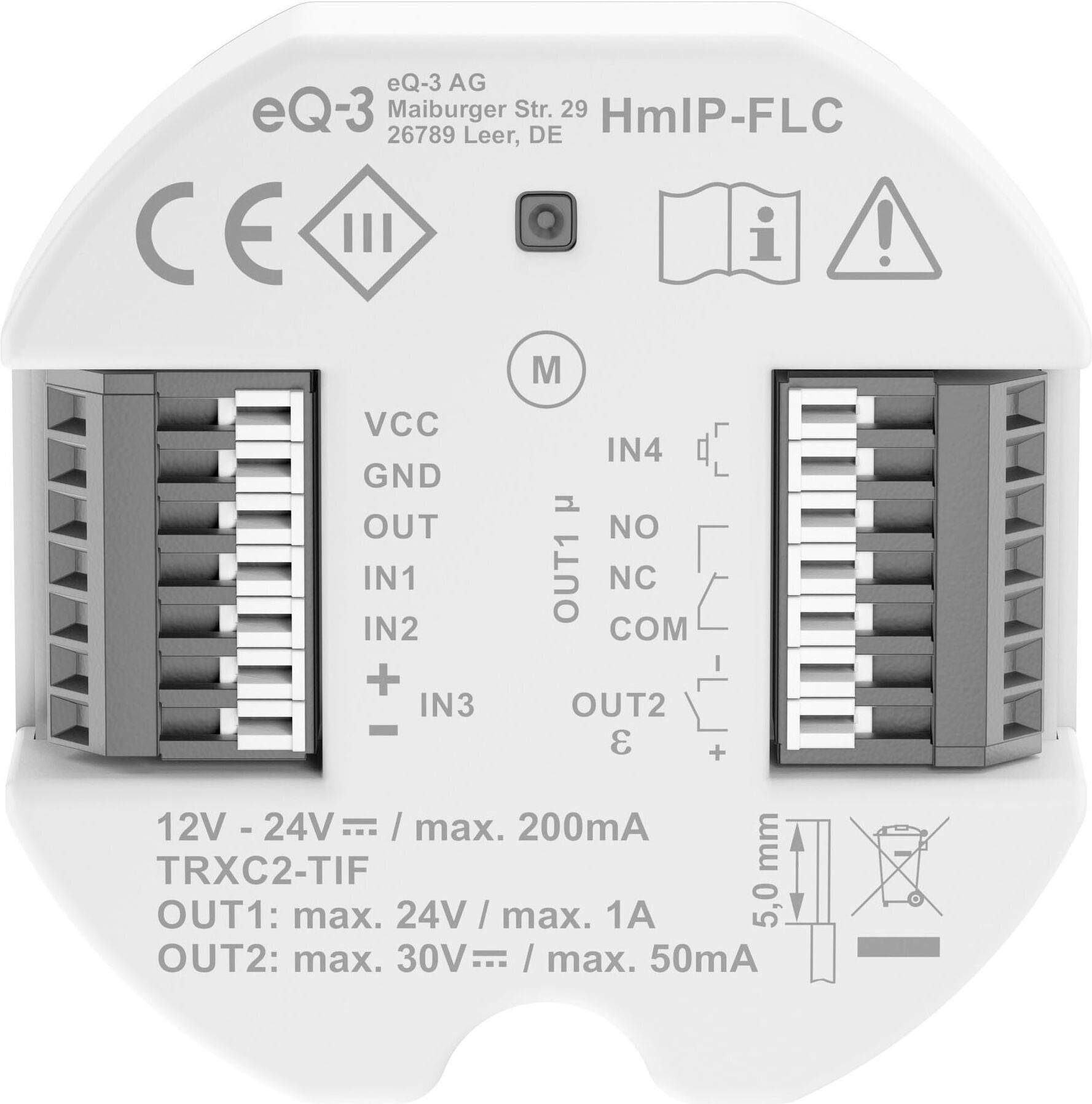 HOMEMATIC IP Smart-Home-Zubehör "Universal Motorschloss Controller", weiß, B:9,5cm H:3,8cm T:12,4cm, Smart-Home-Stationen, Smart-Home-Zubehör