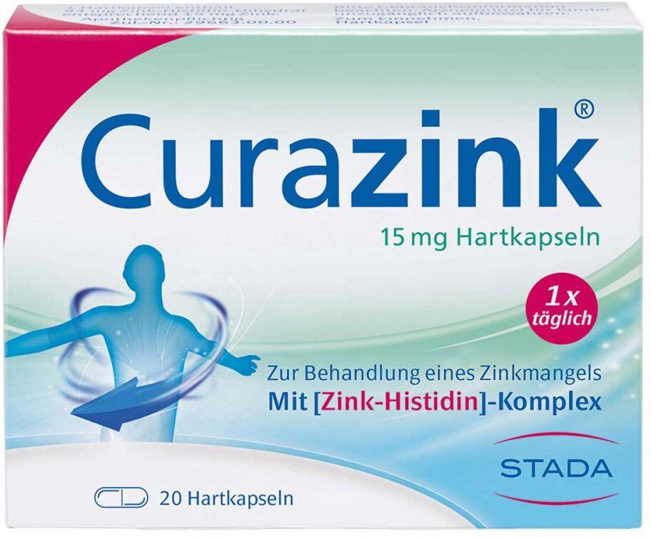 Curazink 15 mg Hartkapseln gegen Zinkmangel
