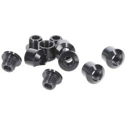 ALUGEAR Kettenblattschrauben Set 5-Arm Aluminium | 5 mm schwarz