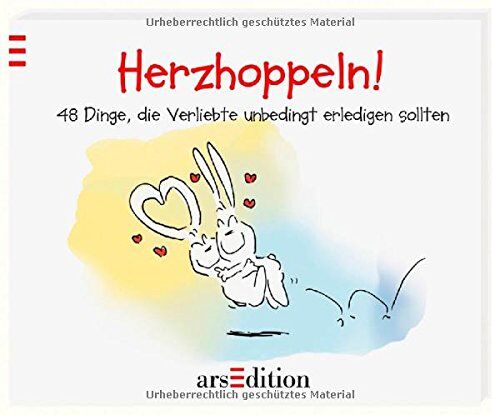 Herzhoppeln!: 48 Dinge, die Verliebte unbedingt erledigen sollten (Hasenbücher (Holzach)) - Preis vom 09.10.2026 07:28:09 h