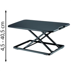 Neomounts Schreibtischaufsatz NS-WS050BLACK, schwarz, höhenverstellbar 4,5-40,5cm, für 1 Monitor