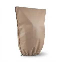 Relaxdays Winterschutzhaube 3er Set, Vlies Pflanzen Frostschutz, Winter Pflanzenschutz, 140x80 cm, Abdeckvlies, beige
