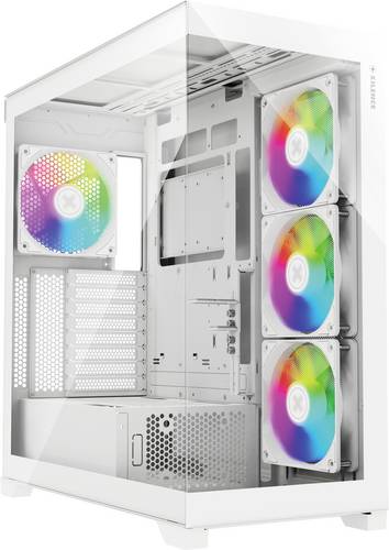Xilence Gleam Midi-Tower PC-Gehäuse Weiß Seitenfenster