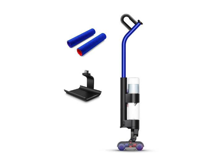 DYSON Akku-Stielstaubsauger Wash G1 , blau (mattschwarz, ultramarin), B:30cm H:114cm T:22,5cm, Akkusauger, Akku-Stielstaubsauger