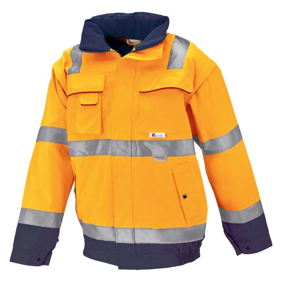 Fortis Warnjacke Arthur orange marine Gr. S (S) (4063726004505)