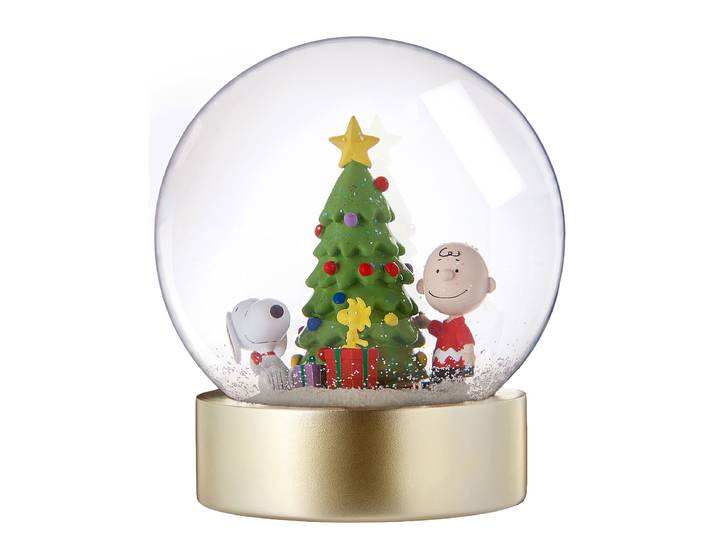 XL Schneekugel Snoopy & Charlie Ø 20cm Durchsichtig/Durchscheinend