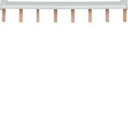 Hager TGM616D Phasenschienen (2 Stk), isoliert, 6mm2 mit 8 Pole und 4 Endkappen