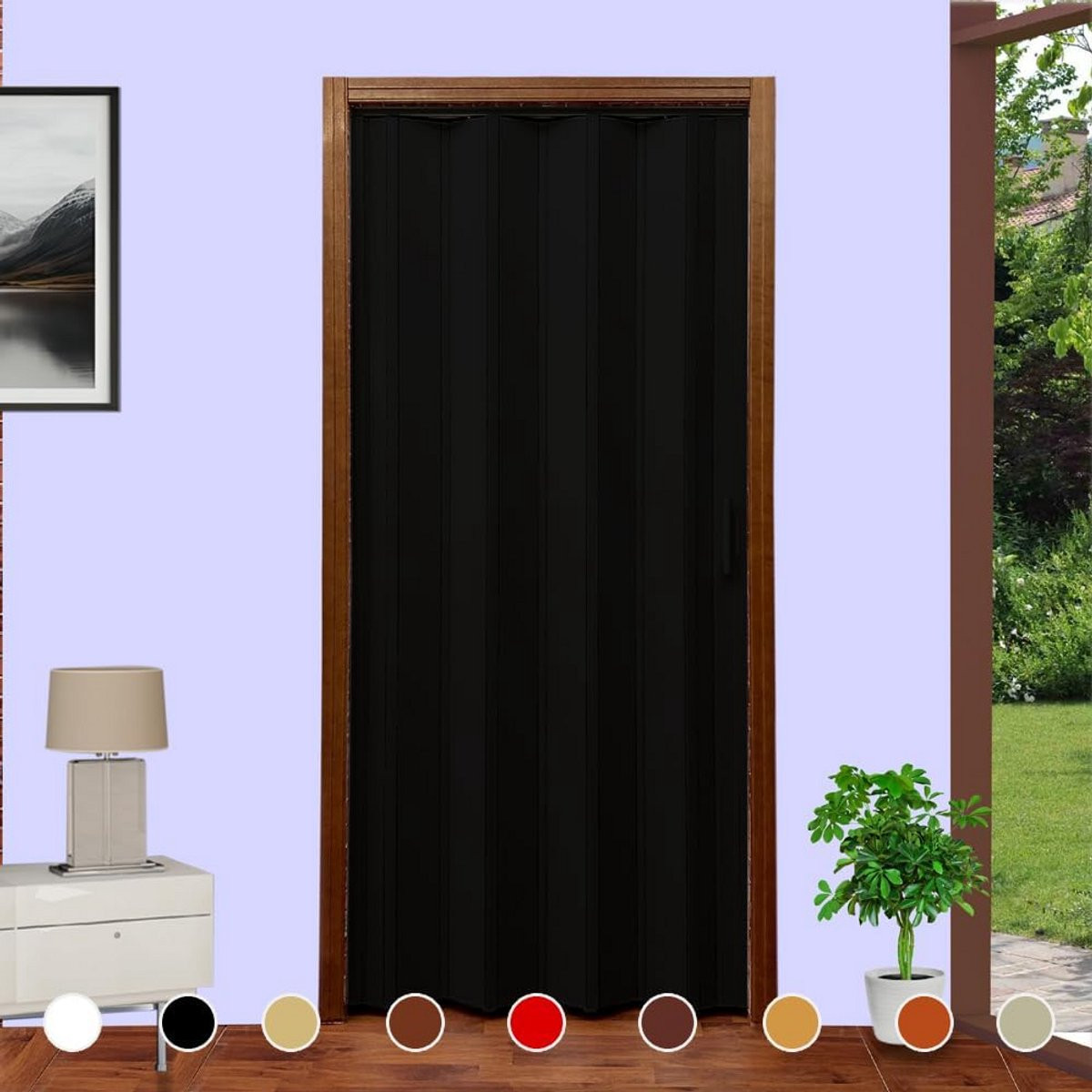 Op maat maakbare PVC vouwdeur, Hoogte: 220 cm