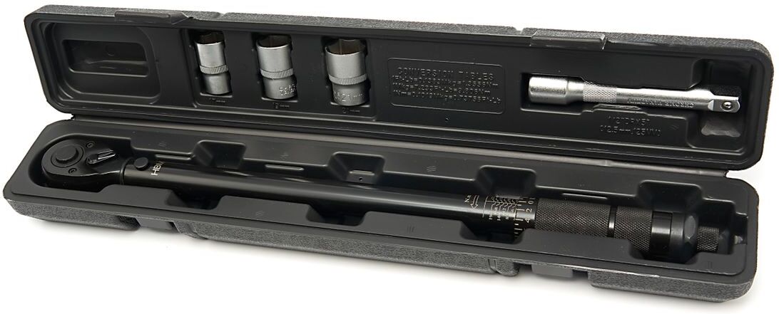 HBM Drehmomentschlüssel-Set 5-teilig, 1/2 Zoll, 28 – 210 Nm