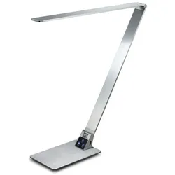 FABAS LED-Tischleuchte Wasp Alu, Eisen, Stahl & Metall Grau Alu