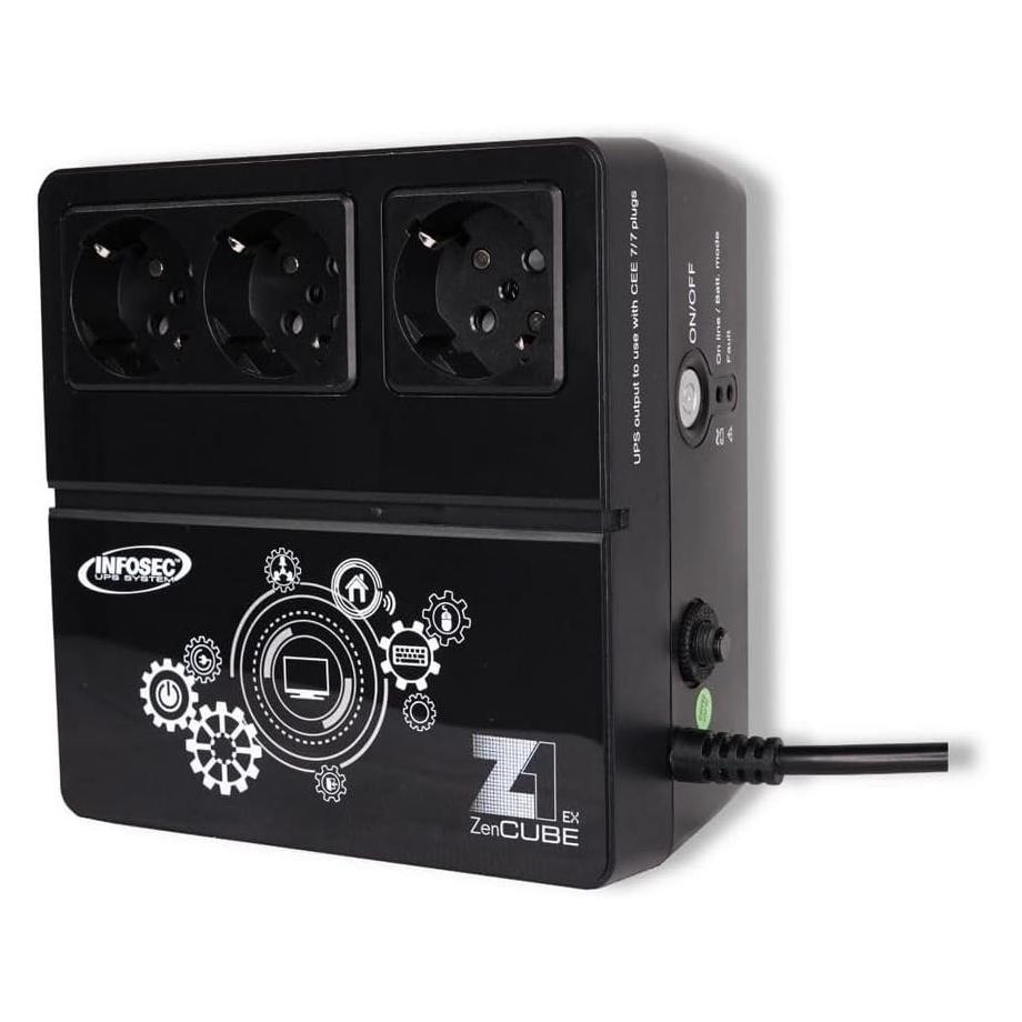Infosec compatible Z1 ZENERGY CUBE EX 600 (600 VA, Standby USV) (66073)
