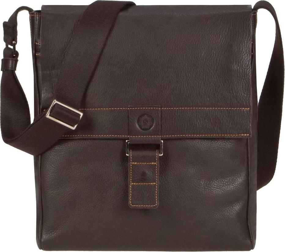 Sonnenleder Umhängetasche Leder Schultertasche GRANADA G Messenger Damen Herren mocca braun 101-661-77a