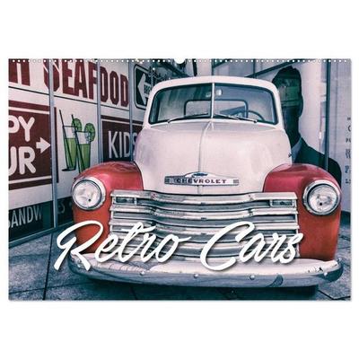 Retro Cars (Wandkalender 2027 DIN A2 quer), CALVENDO Monatskalender
