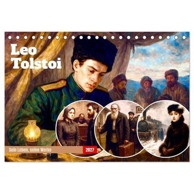 Leo Tolstoi (Tischkalender 2027 DIN A5 quer), CALVENDO Monatskalender