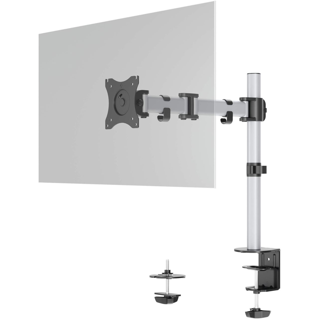 Durable Monitorhalterung Select für 1 Mon. Tischbef Silber