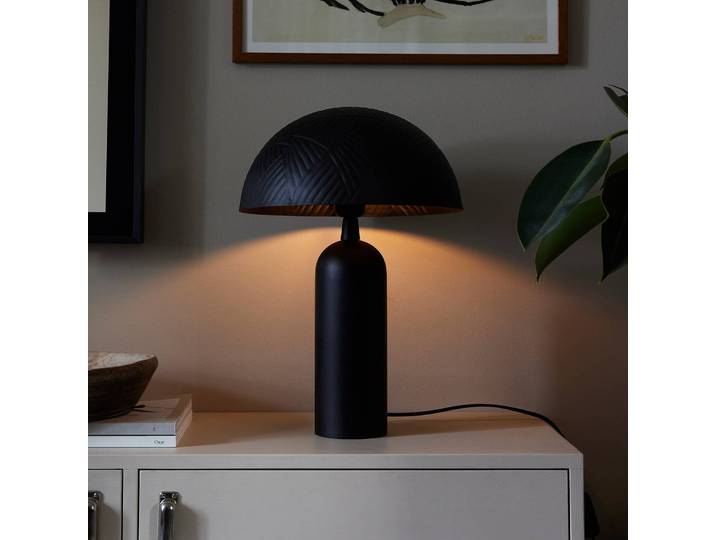 PR Home Tischlampe Carter, schwarz, für Wohn- / Esszimmer, Metall, Tischlampe