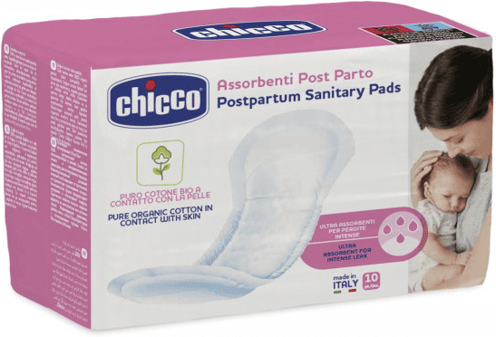 Chicco Pensos Pós Parto Algodão Orgânico X10