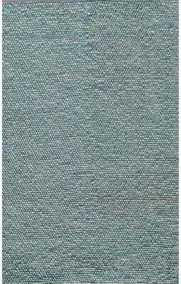 Domani Clouds Contemporary Hand-Knotted Seafoam Heathered Rug