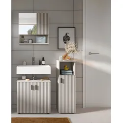 Badezimmer Mone Schwarz/Kaschmir 3-teilig