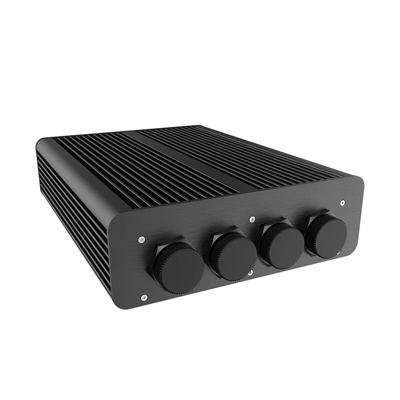 Akasa Pascal TX Plus Thin-mini-ITX-Gehäuse für Intel, IP65-Geschützt, Fanless - schwarz