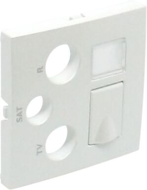 Centro p/ Tomada Mista R+TV+SAT+RJ45(+FO) Branco Série LOGUS90 - EFAPEL