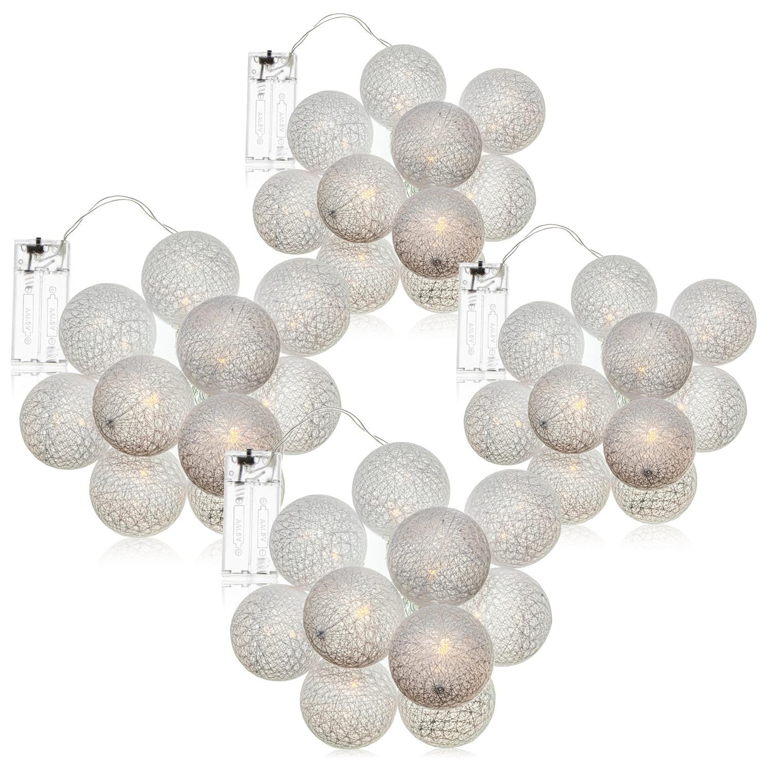 COM-Four 4x LED-lichtketting Bol met 10 LED's