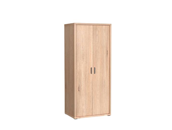 Masseno Drehtürenschrank BRESSO 86,5/200/58,5cm 2-türig Eichefarben