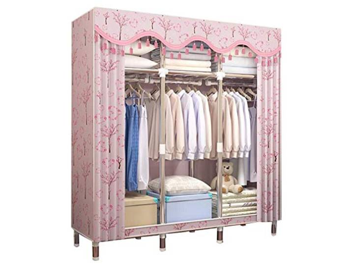 SDGBCXD Tragbarer Kleiderschrank, Lagerschrank, Standschrank, Stoffschrank, tragbarer Kleiderschrank