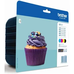 Brother, Druckerpatrone, LC-123 Rainbow Pack (C, M, Y)