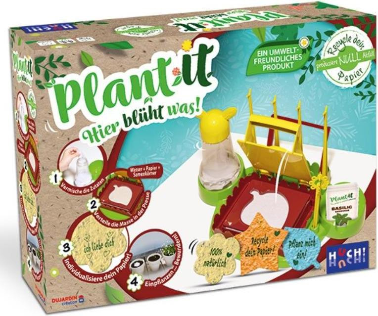 Huch & Friends Plant it - Creatieve knutselset met milieuvriendelijk plantpapier