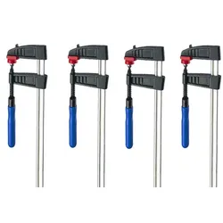 Vago-Tools 4x Schraubzwinge 500 x 120 mm Klemmzwinge Schnellspannzwinge Zwingen