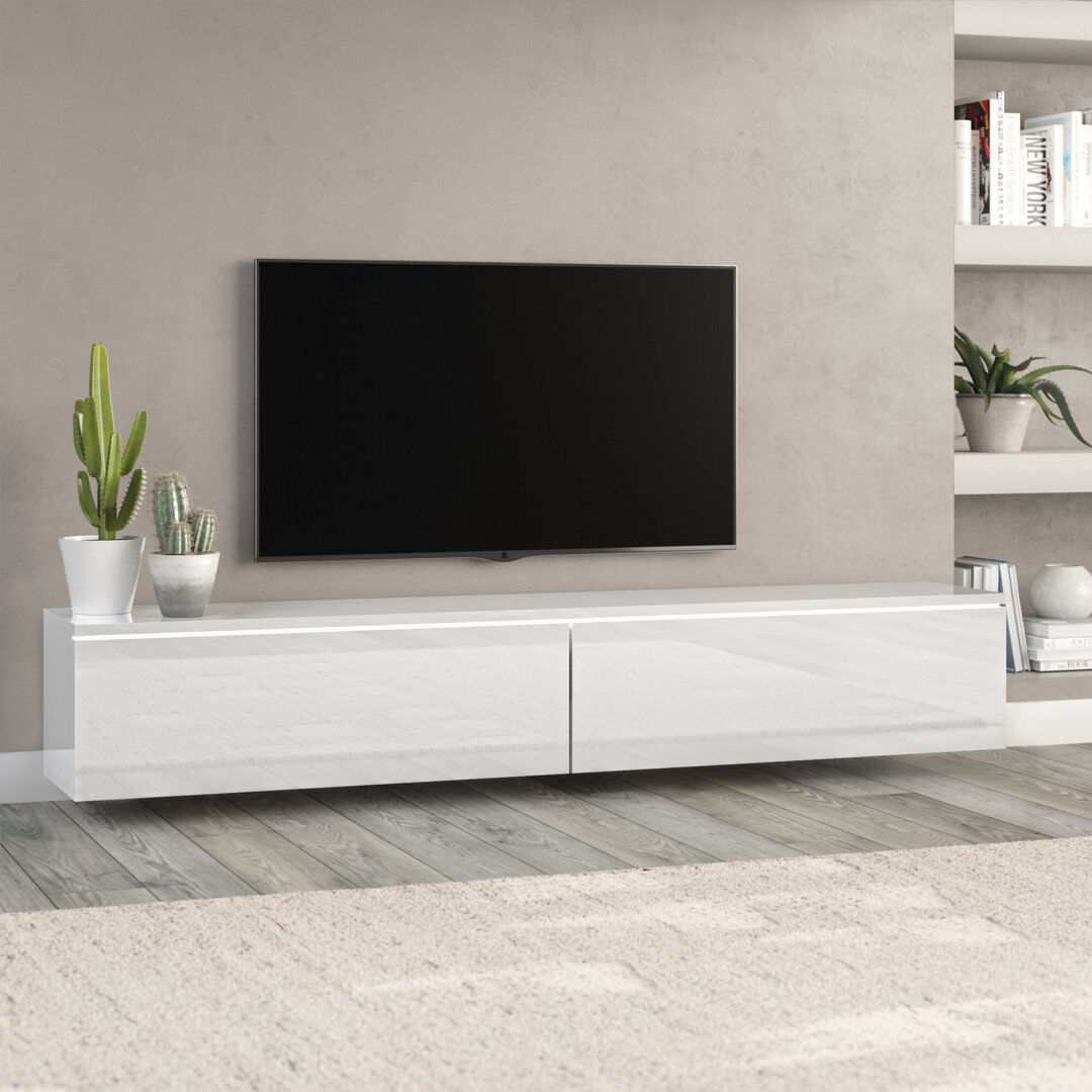 Wade Logan Kiger TV Stand for TVs up to 78" White 78"