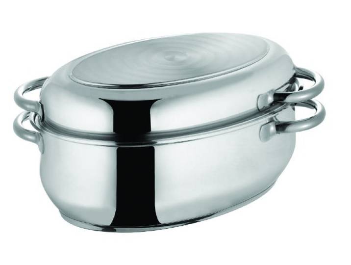Edelstahl-Bräter oval - Multi-Bräter 34cm