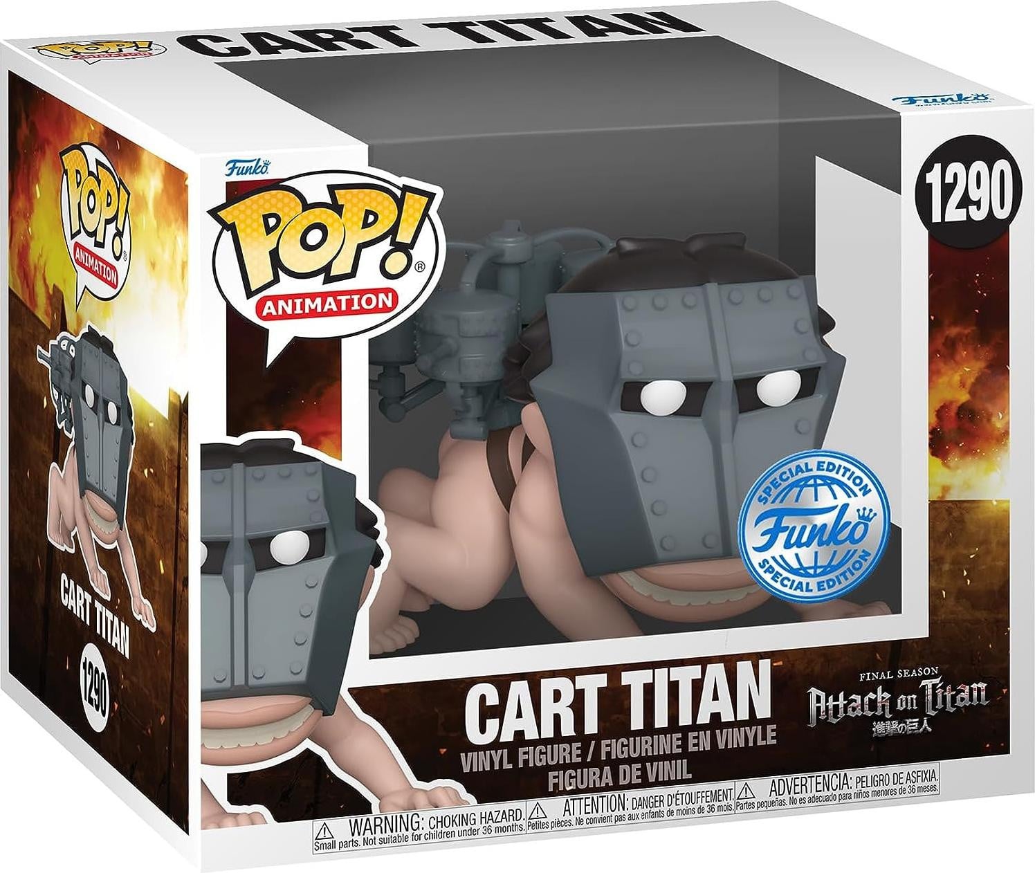 Funko Pop! Attack on Titan Titan van de Aanval #1290 Exclusieve Editie