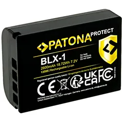Patona Protect Akku Olympus BLX-1 OM-1 (Kamera Akku), Kamera Stromversorgung, Schwarz