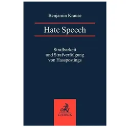 Krause:Hate Speech, Fachbücher von Benjamin Krause