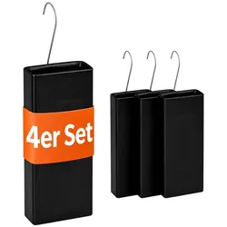 Relaxdays Luftbefeuchter Heizung 4er Set Schwarz