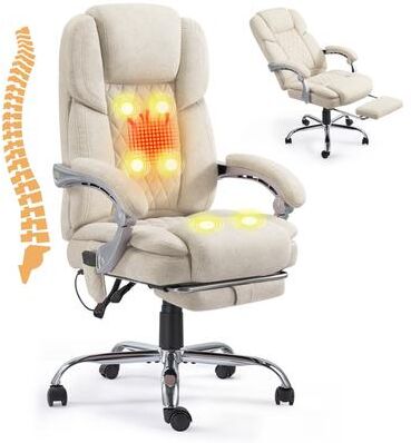 EROMMY Heated Massage Reclining Office Chair, 300 Lbs Capacity