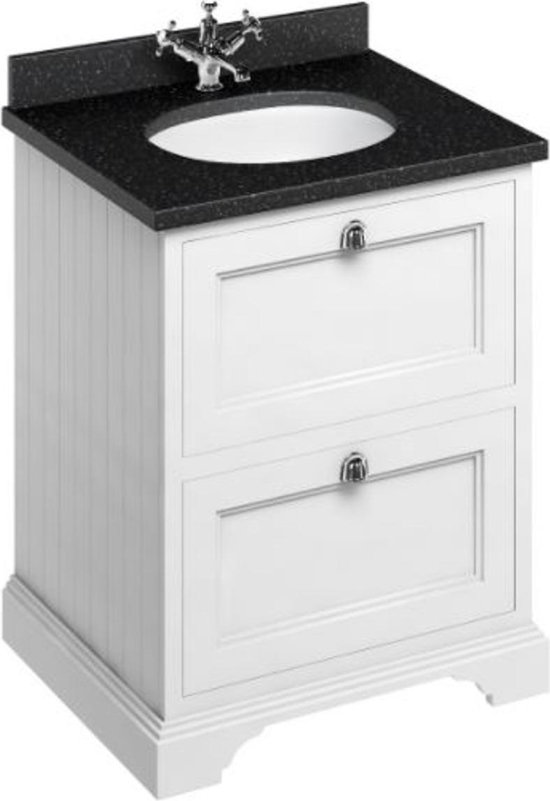 Casa Padrino Waschschrank / Waschtisch mit Granitplatte und 2 Schubladen - Limited Edition