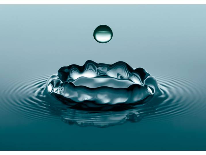 Fototapete PAPERMOON Water Droplets , bunt, B:1,5m L:1,11m, Vlies, Tapeten, Fototapete