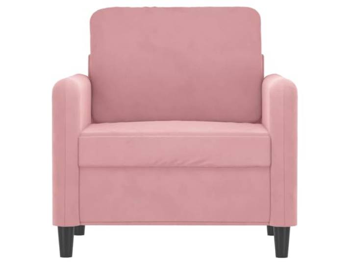 KTHLBRH Sessel Rosa Samt 60 cm Gestell aus robustem Metall, Polsterung aus Schaumstoff, maximale Traglast 110 kg, modernes Design