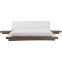 WASSERBETT 180x200 cm Heller Holzfarbton Zen